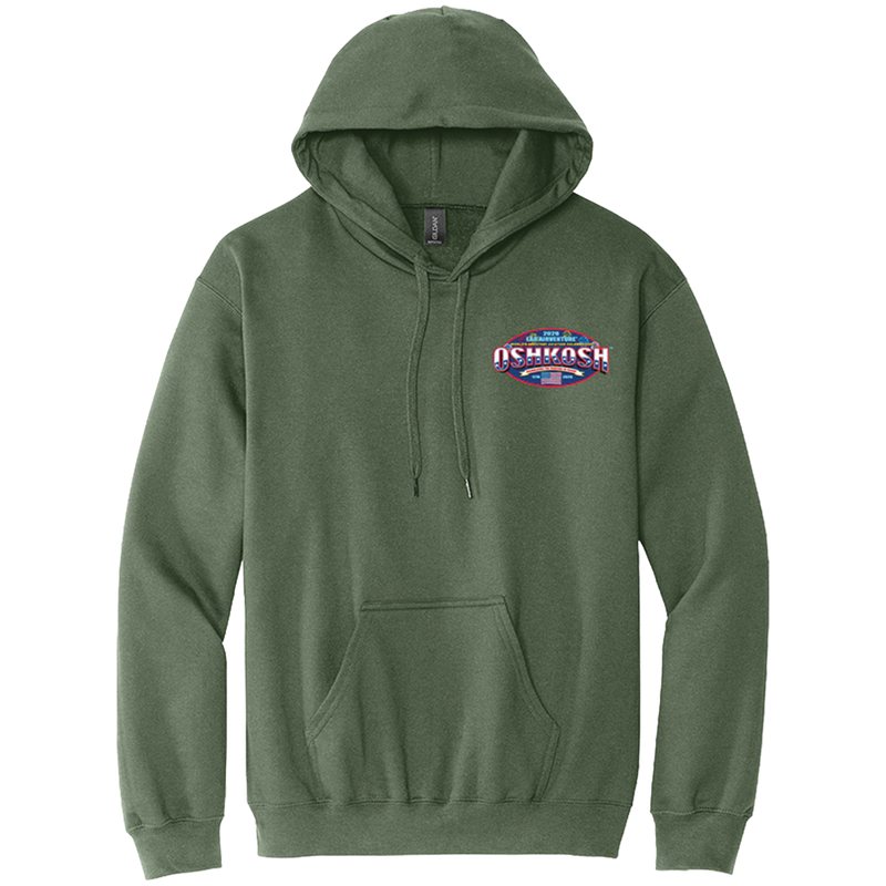 EAA AirVenture 2026 Event Hoodie, Military Green – Shop EAA Merchandise