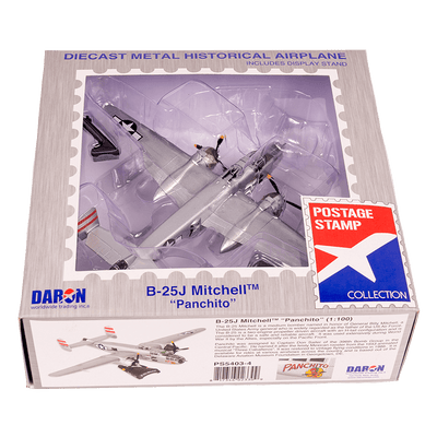 Postage Stamp B-25J Panchito 1/100 Model