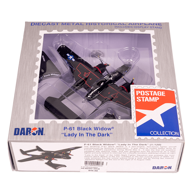 Model Postage Stamp P-61 Black Widow Lady 1/120 Scale