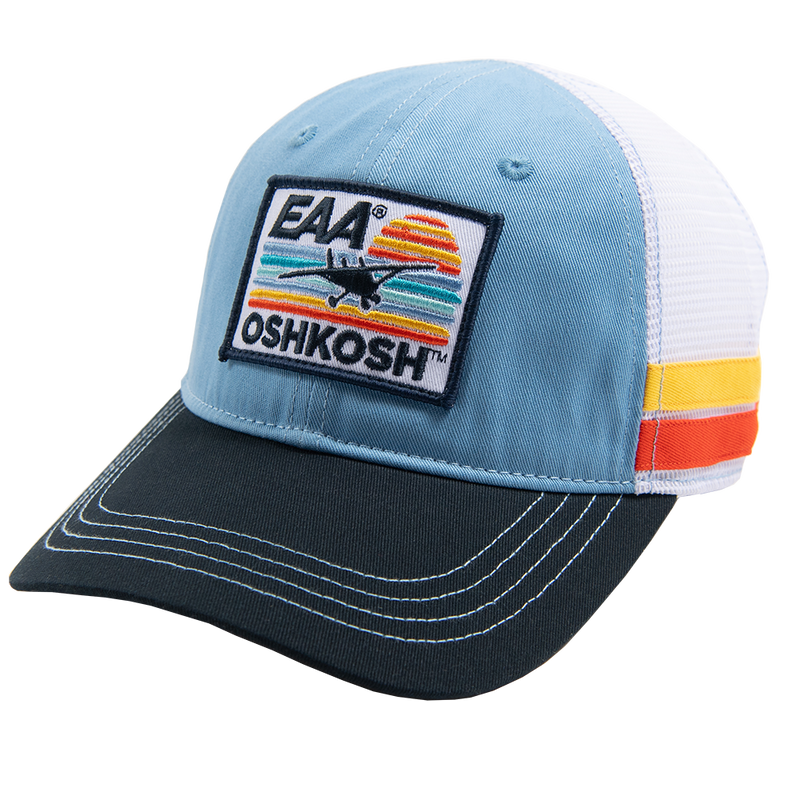 EAA Oshkosh Multi-Stripes Cap, Blue