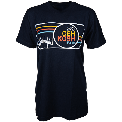 EAA Oshkosh Fly-In Striped T-Shirt