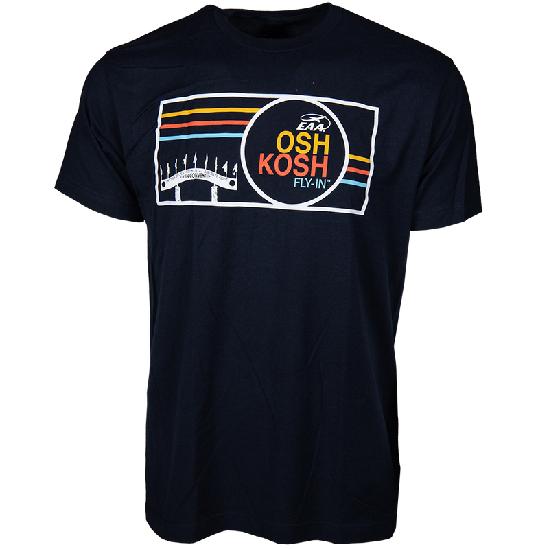EAA Oshkosh Fly-In Striped T-Shirt