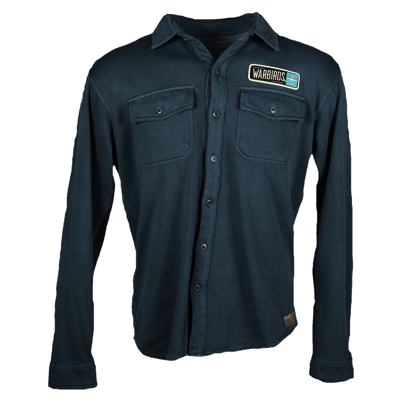 Shirt Button up Warbirds Embroidered Patch-WB