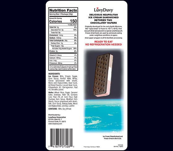 Astronaut Neapolitan Freeze-Dried Ice Cream Sandwich