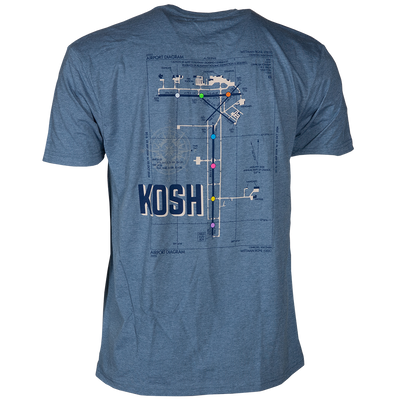 EAA AirVenture 2025 Oshkosh Bound T-Shirt, Blue