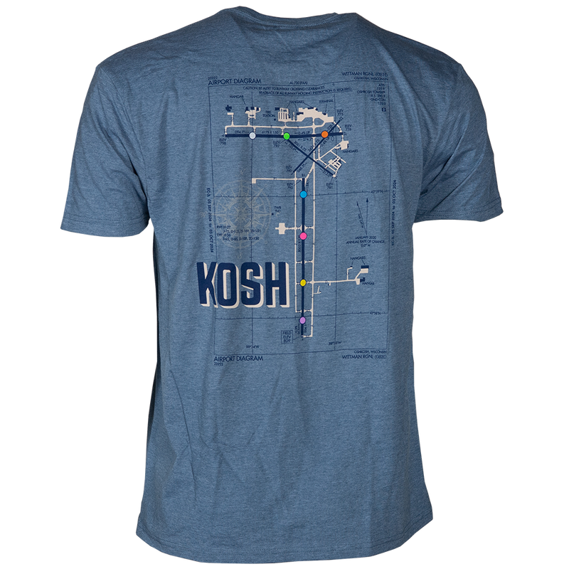 EAA AirVenture 2025 Oshkosh Bound T-Shirt, Blue