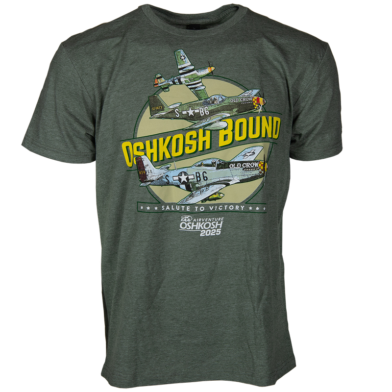 EAA AirVenture 2025 Oshkosh Bound T-Shirt, Green