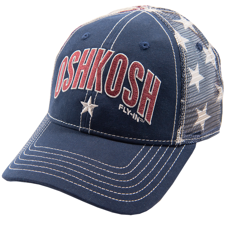 EAA Oshkosh Fly-In Americana Mesh Cap