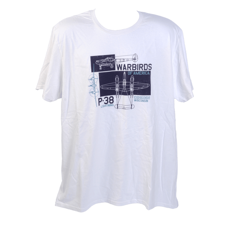 Tshirt P-38 Blueprint-WB