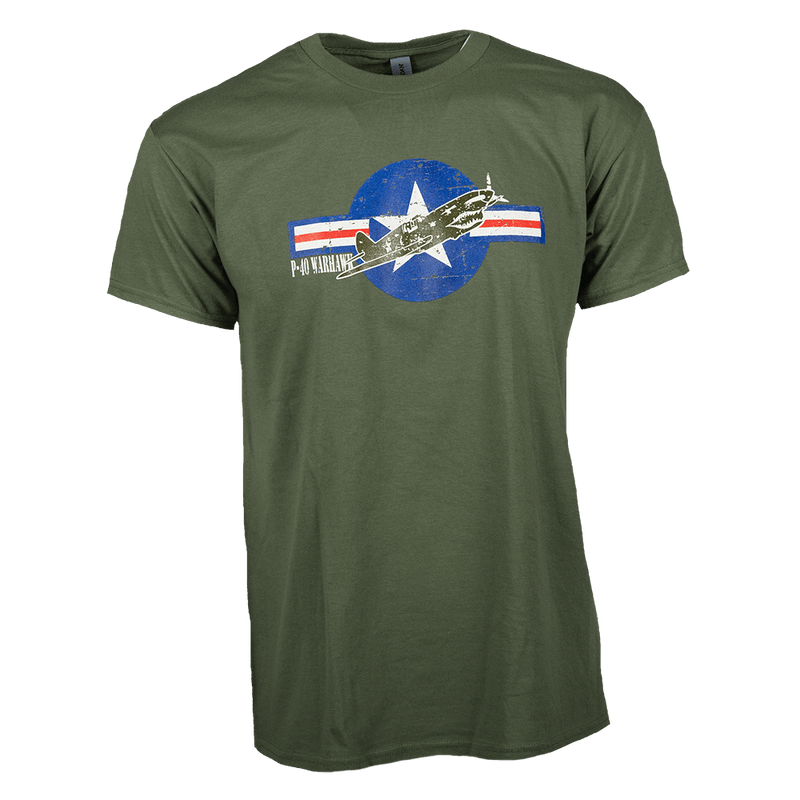 Tshirt P-40 Star & Bar-WB