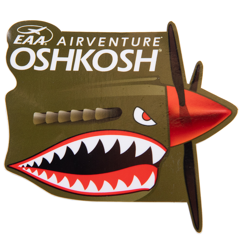 EAA AirVenture Oshkosh P-40 Shark Mouth Decal