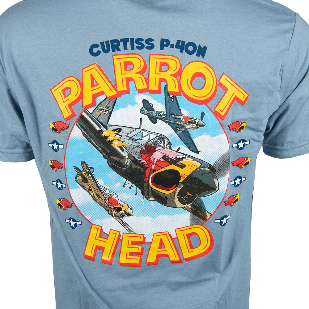 EAA AirVenture Oshkosh 2025 Curtiss P-40 Parrot T-Shirt