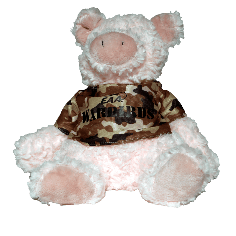 Stuffed Pig Camo Tee Cuddle Buddies WB