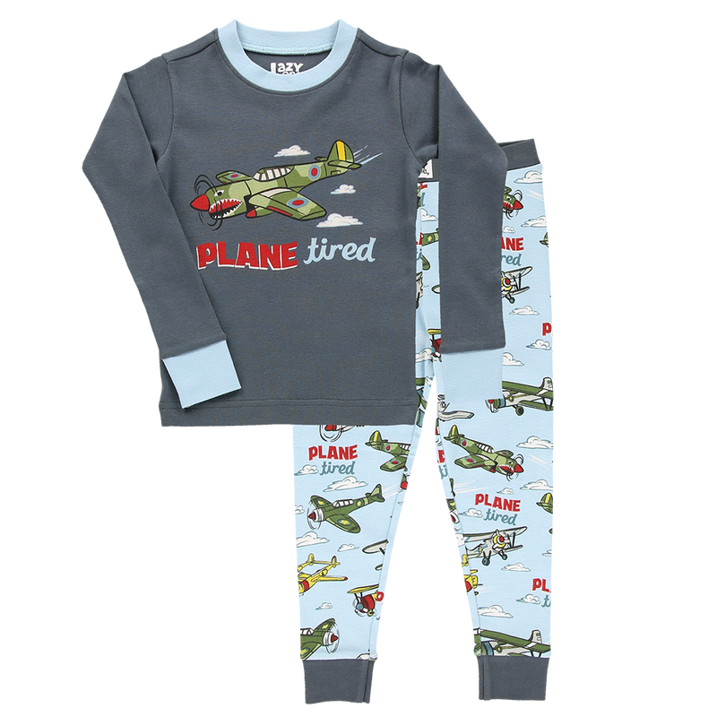 “Plane Tired” Youth Pajama Set