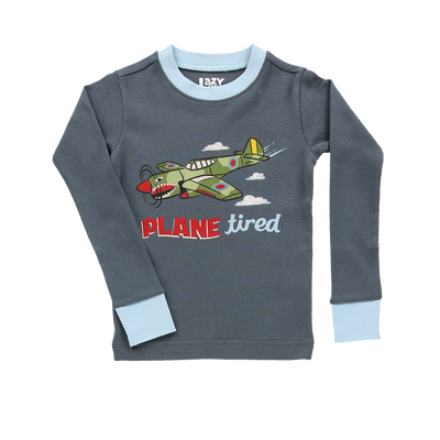 “Plane Tired” Youth Pajama Set