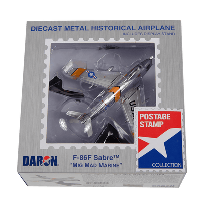 Postage Stamp F-86 Sabre Mad Marine 1/100 Model