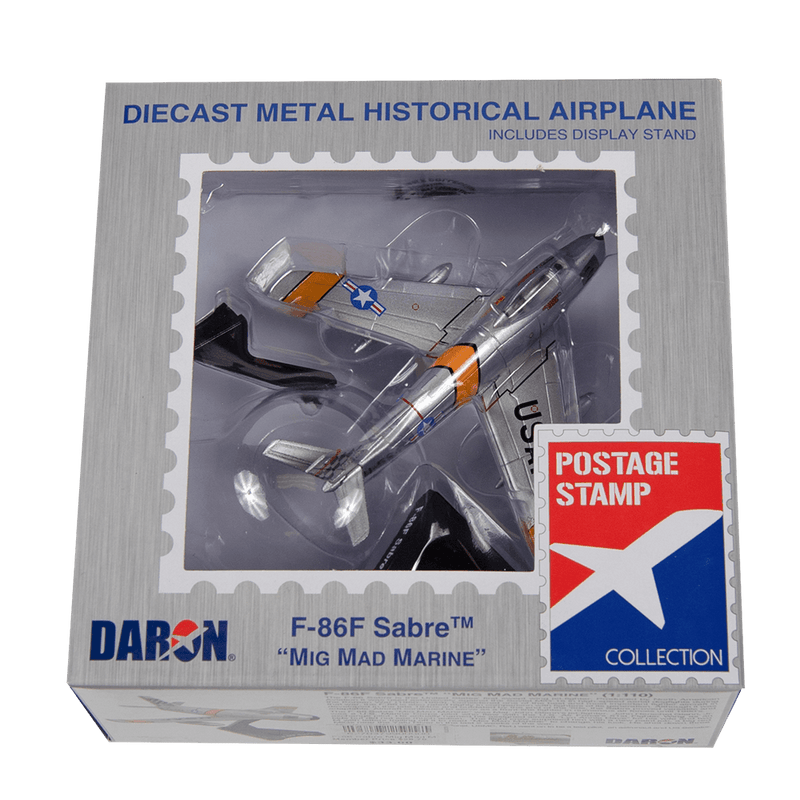 Postage Stamp F-86 Sabre Mad Marine 1/100 Model