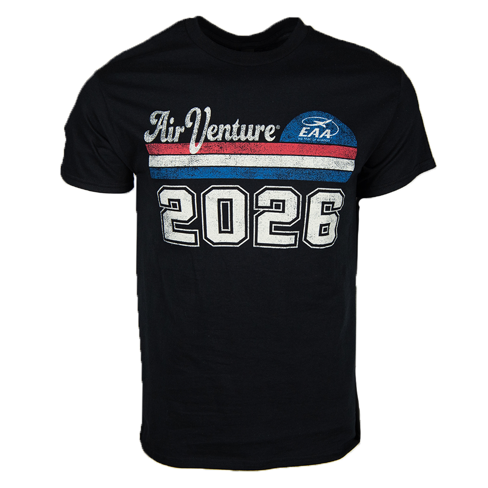 EAA AirVenture 2026 Retro RWB Stripes – Shop EAA Merchandise