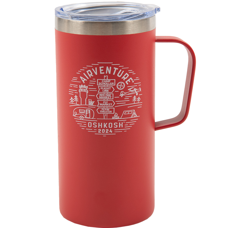 EAA AirVenture Oshkosh Camp Scholler Landmarks Travel Mug, 20oz.