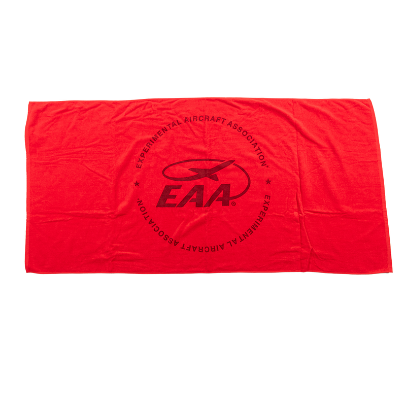 EAA Velour Beach Towel, 28"H x 58" W