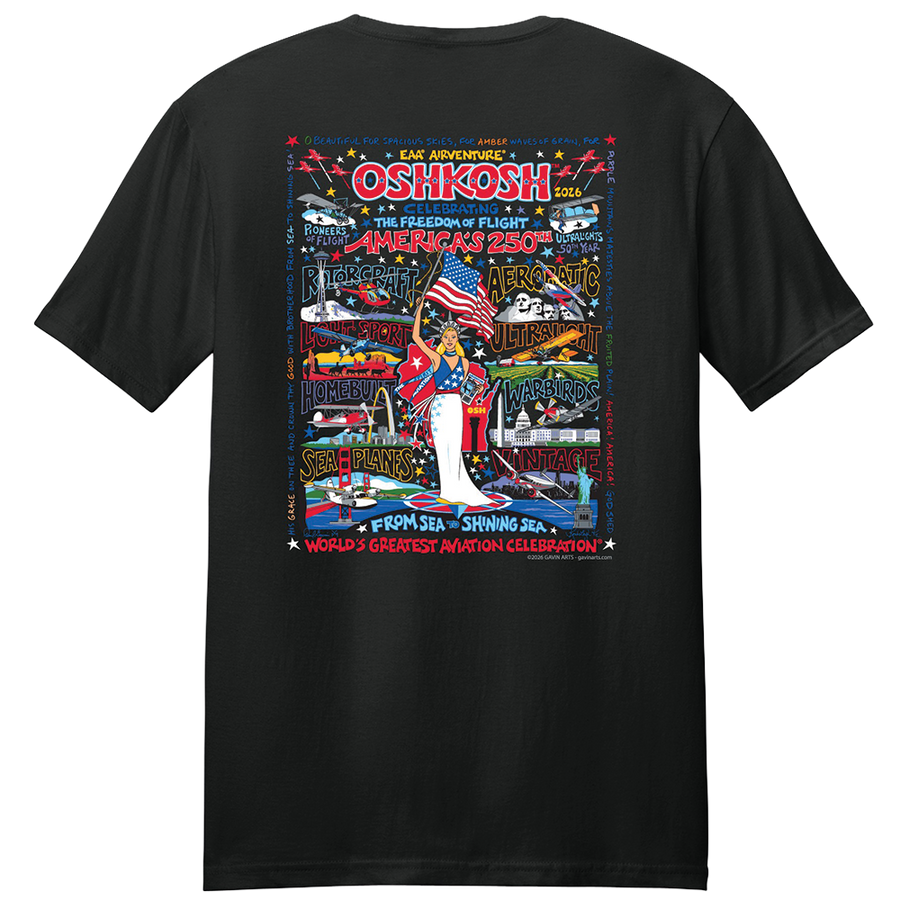EAA AirVenture 2026 Adult Retro Tee – Shop EAA Merchandise