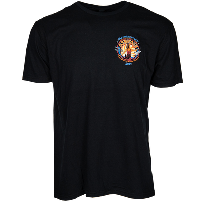 EAA AirVenture Oshkosh 2024 Retro T-Shirt, Black