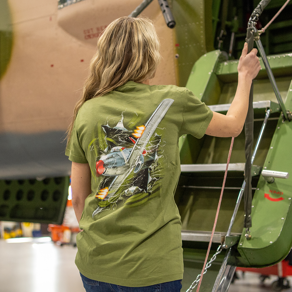 EAA AirVenture Oshkosh 2025 Mustang Rip Through TShirt Shop EAA