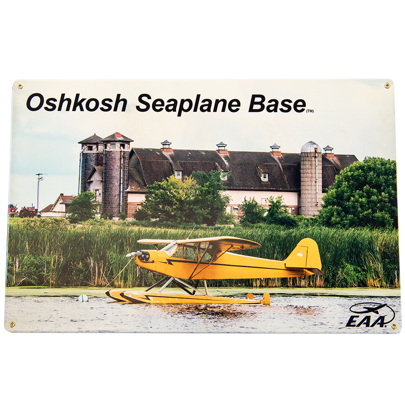 Oshkosh Seaplane Base Metal Sign