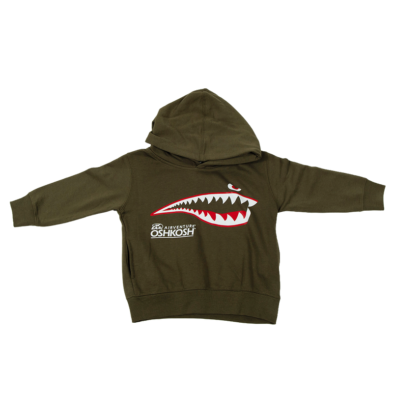 EAA Shark Plane Art Youth Hoodie