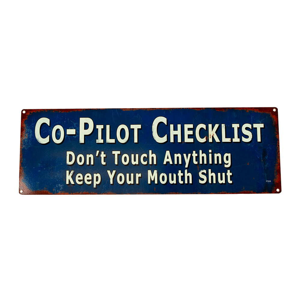 Sign Co-Pilot Checklist - PTSB701 - WB – Shop EAA Merchandise
