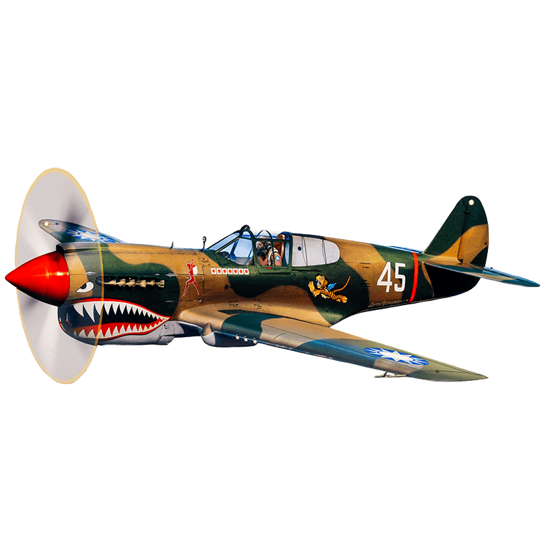 Sign P-40 Flying Tigers cut out - WB