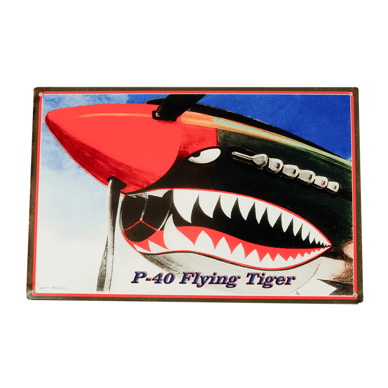 Sign P-40 Flying Tiger Teeth - RG6301 - WB