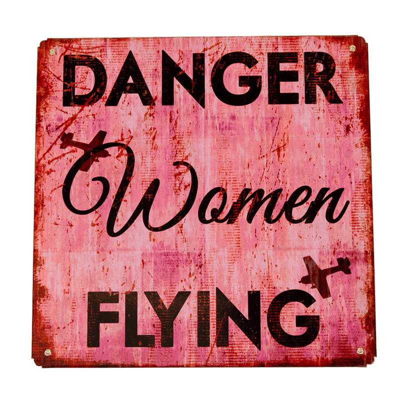 Sign Danger Women Flying - PTSB030 - WB