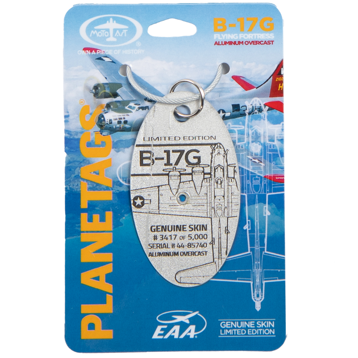 EAA B-17 Aluminum Overcast PlaneTags, Silver & Rivets – Shop EAA