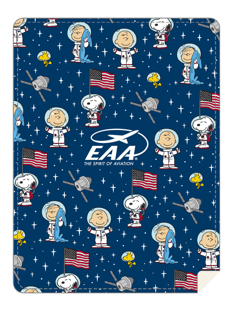 Blanket Snoopy Space Throw Blanket w/EAA logo