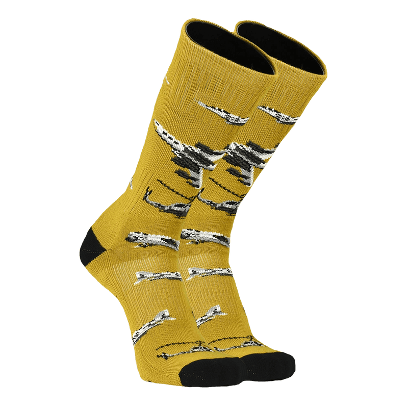 Socks Gold/Black Korean Aircraft-WB