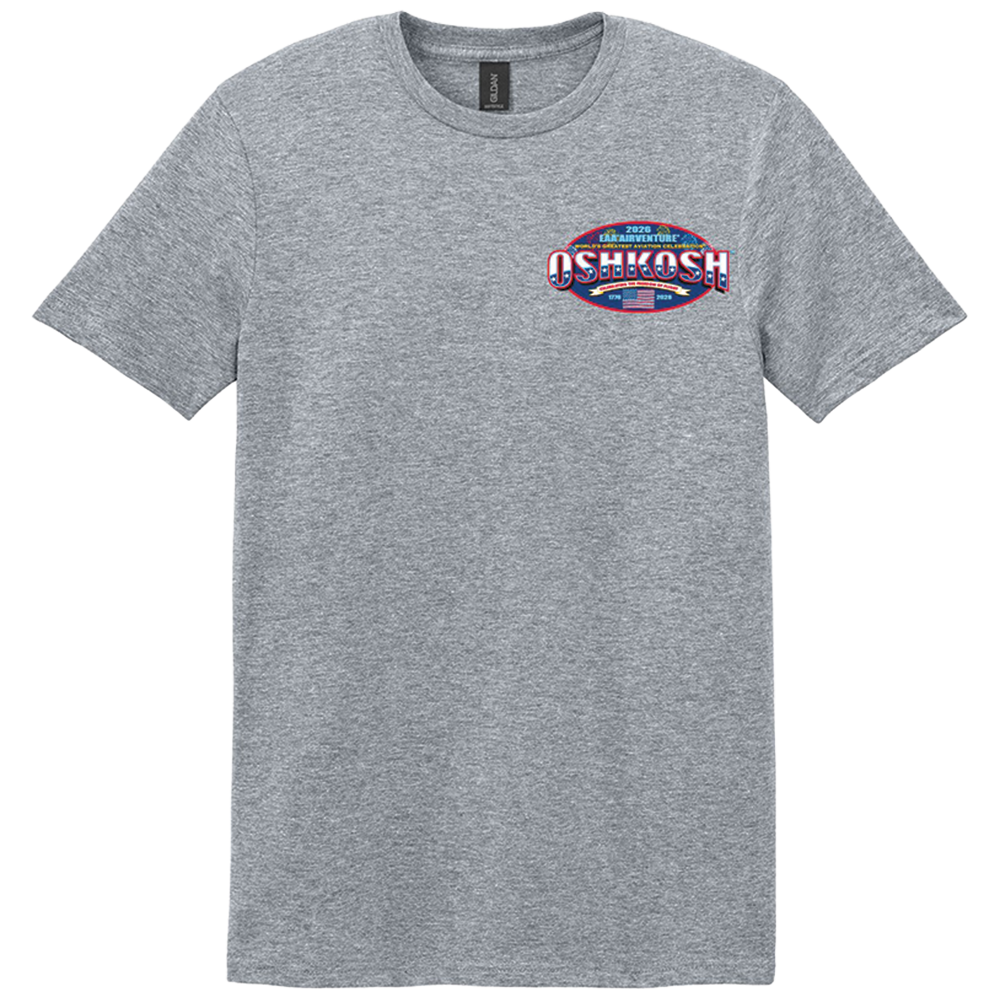 EAA AirVenture 2026 Event Tee, Sport Grey – Shop EAA Merchandise