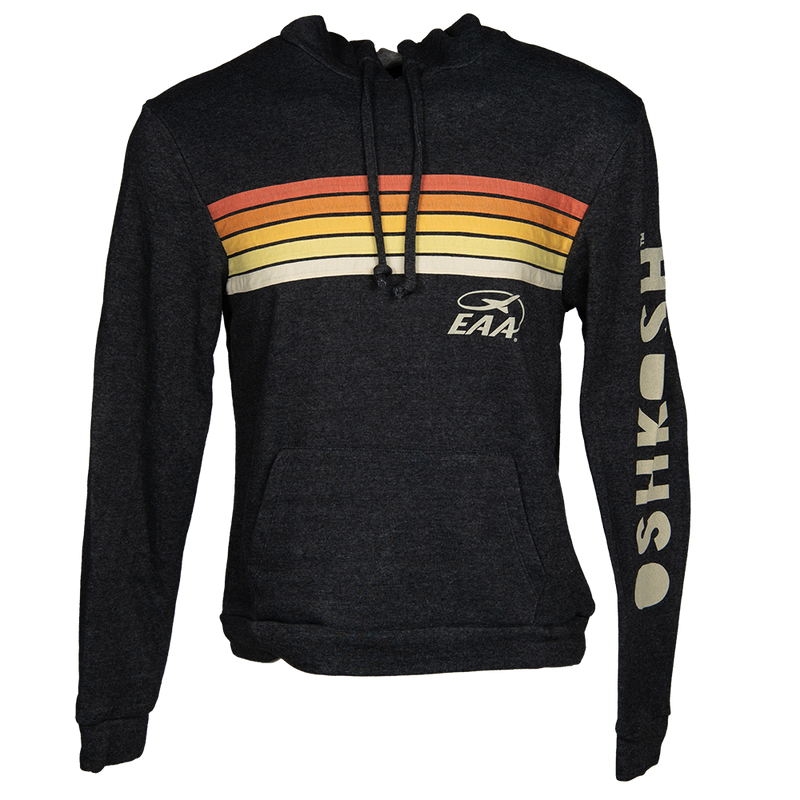 EAA Oshkosh Sunset Stripes Hoodie, Charcoal