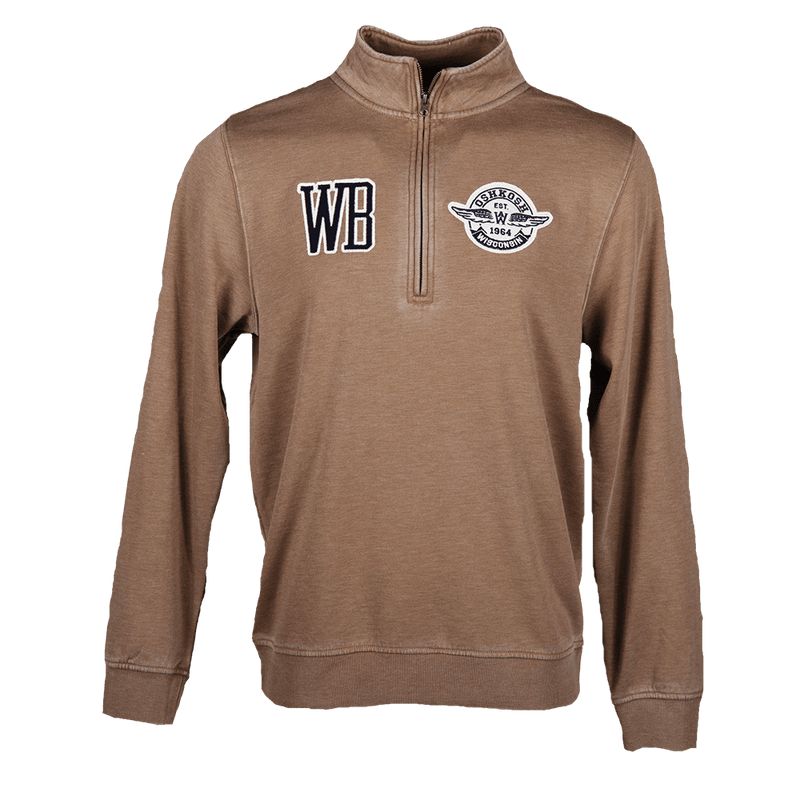 Sweatshirt Qtr Zip WB Oshkosh with Wings Logo-WB