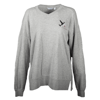 Sweatshirt Ladies V-Neck Crew P-40-WB
