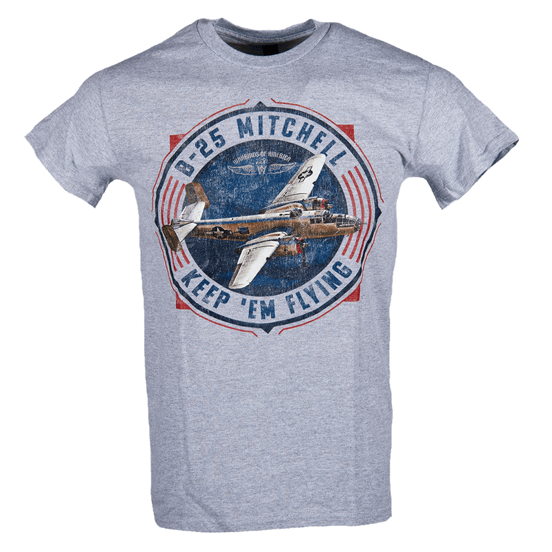 Tshirt Grey B-25 Mitchell KEF-WB