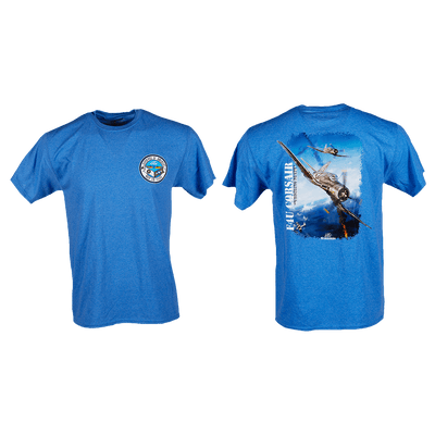 Tshirt F4U Corsair Dog Fight-WB