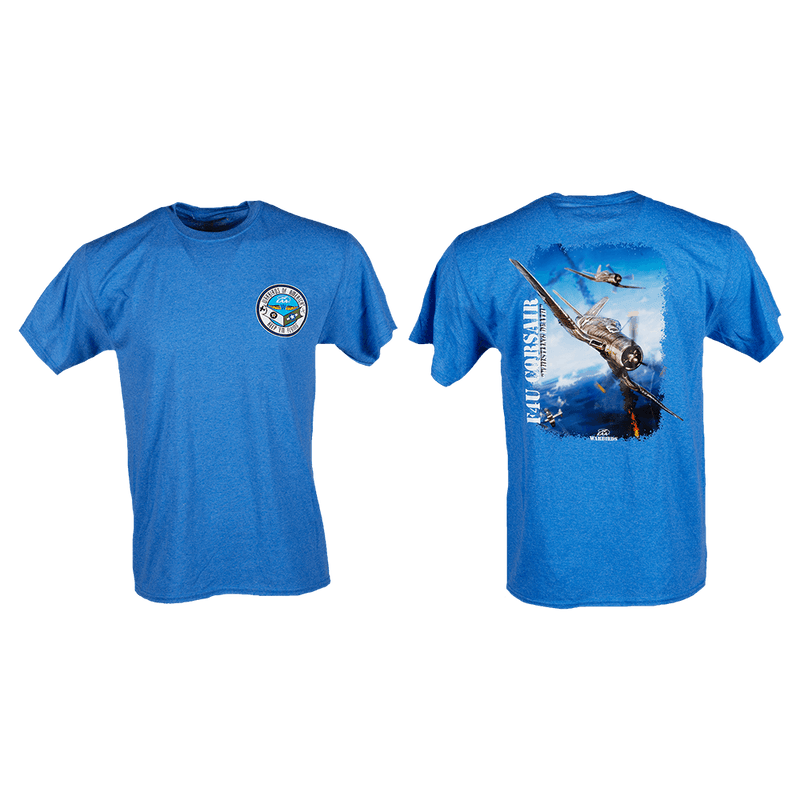 Tshirt F4U Corsair Dog Fight-WB