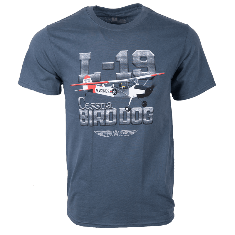 Tshirt Indigo L-19 Birddog Finney - WB