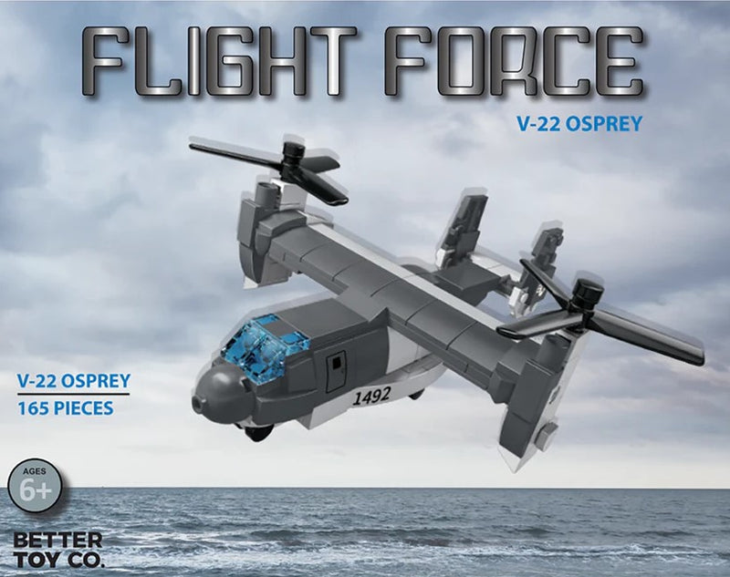 V-22 Osprey Military Aircraft Flight Force Building Brick Kit