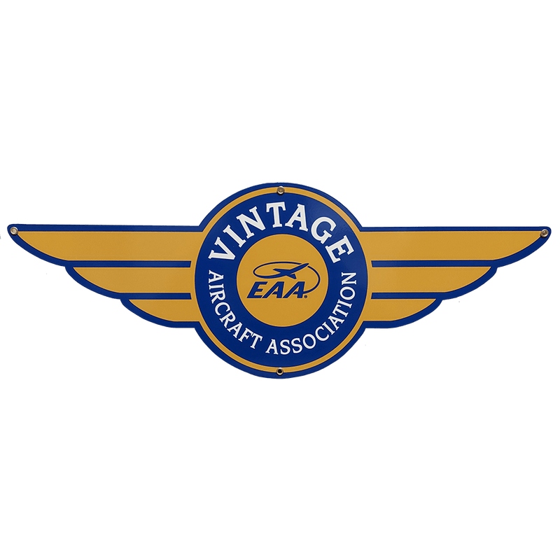 Vintage Aircraft Association Metal VAA Logo Sign