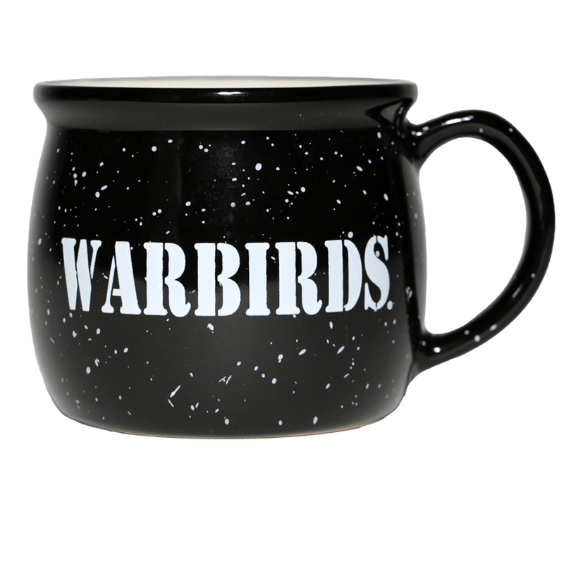 Mug Speckled Black Wing logo 17 oz-WB