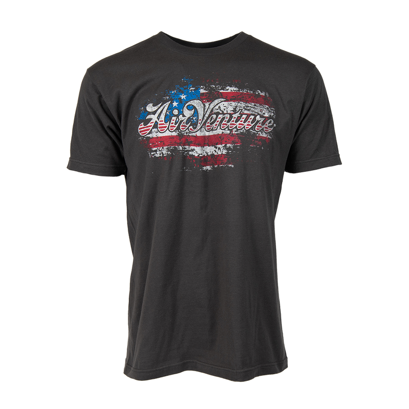 EAA AirVenture Distressed Red, White and Blue T-Shirt
