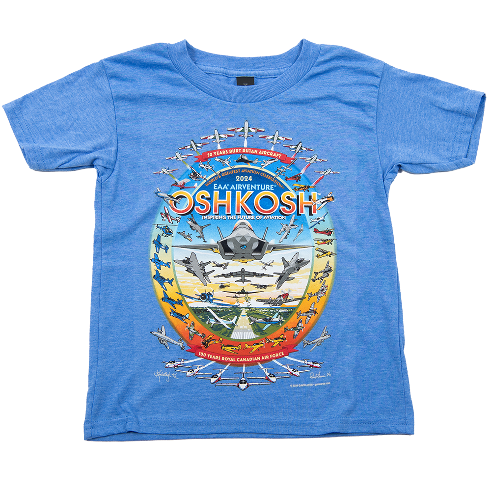 EAA Youth AirVenture Oshkosh 2024 Event TShirt Shop EAA Merchandise