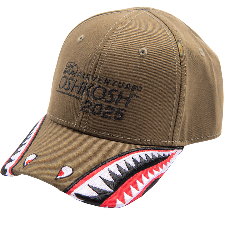 EAA Youth AirVenture Oshkosh 2025 P-40 Warhawk Shark Hat – Shop